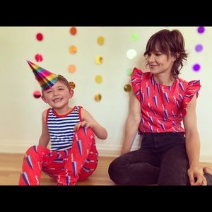 Reserved do not buy - Nooworks “knives” ruffle top. Size XS.